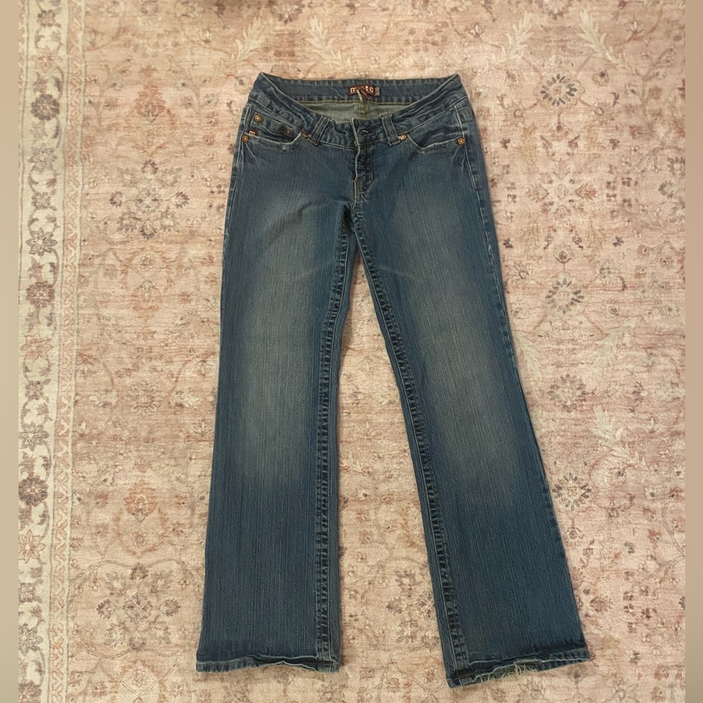 Y2K low rise bootcut jeans